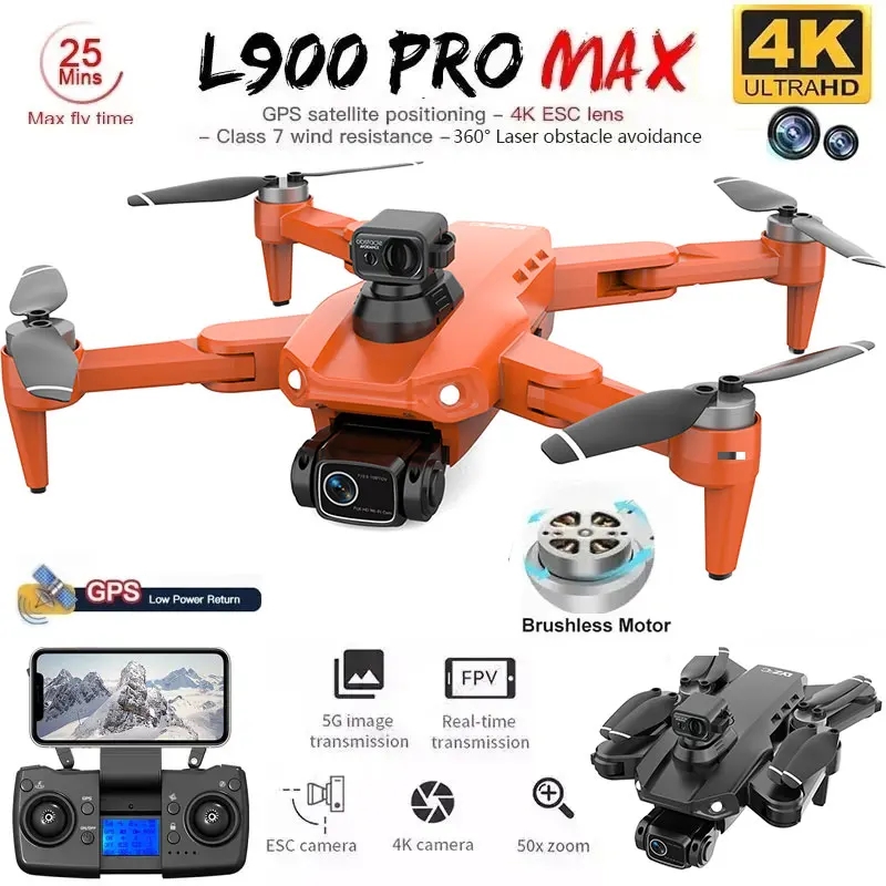 Drone Camera 4K - L900 Pro MAX GPS Дрон 4K