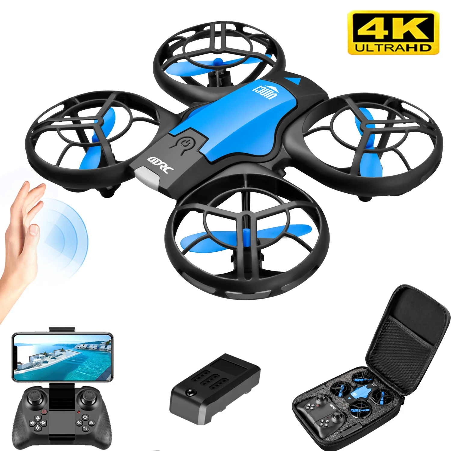 Drone Camera 4K - Новый мини-дрон V8 с камерой 4K