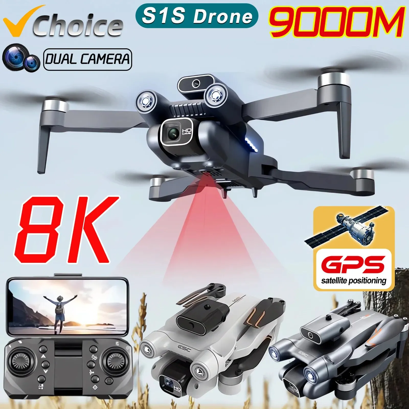 Новинка, камера для дрона S1S, – обзор и цена Drone Camera 4K